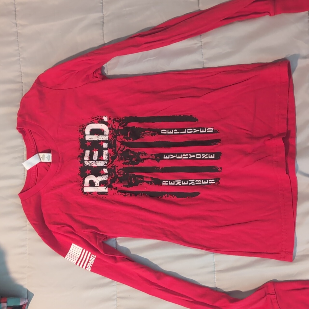 R.E.D. Remember Everyone Deployed Boy's T-Shirt Nine Line